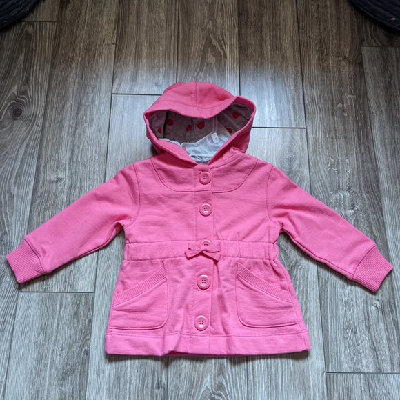 [KIDS 2/$30] NWT Baby Girl (12-18M) - OLD NAVY Cinched Waist Button up Hoodie - Picture 2 of 9
